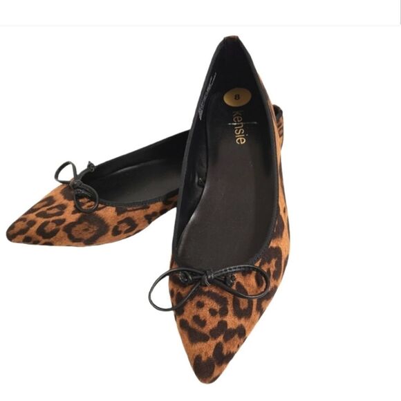Kensie Shoes - Kensie Leopard Print Flats Women’s size 8